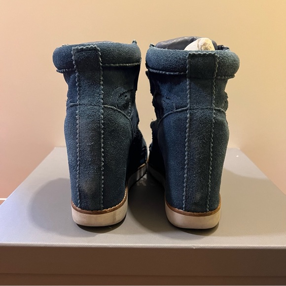 JEFFREY CAMPBELL 'Venice-Hi' Navy Suede
Hidden Wedge Sneaker - Picture 3 of 5